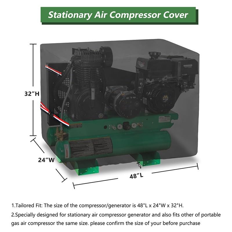 Air Compressor Cover with Plush Lining, Waterproof Compressor Cover, Suitable