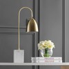 JONATHAN Y JYL1092A Ana 26" Arched Metal with Marble Base