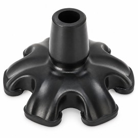 Rubber Cane Tip 19mm (3/4 Inch) – 6-Pillar Non-Slip Walking Cane Tip Replacement for Walking Sticks and Canes