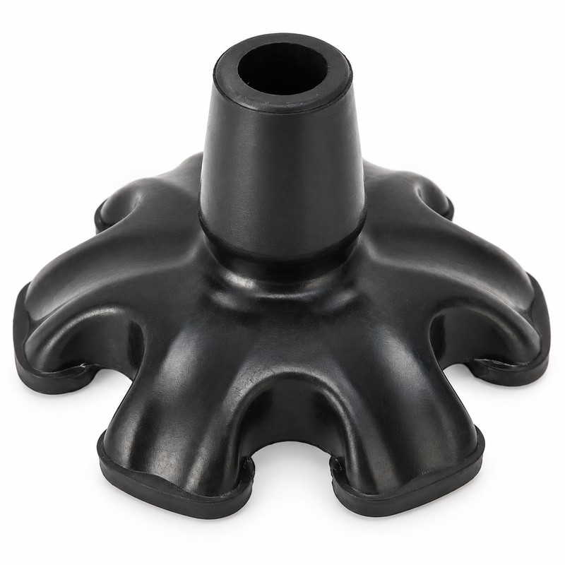Rubber Cane Tip 19mm (3/4 Inch) – 6-Pillar Non-Slip Walking