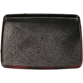 J-kitchens No730114 Non-Slip Obon Tray, 10.6 x 10.6 x 0.9 inches (27.0 x 27.0 x 2.2 cm), Made in Japan