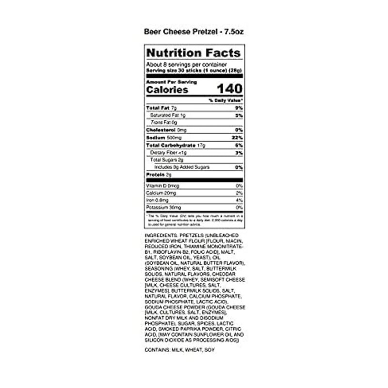 Pop Daddy Flavored Pretzels Sticks, Healthy Gourmet Pretzels Snacks, 7.5oz