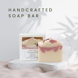 Dear Venus Handcraft Cold-Process Soap Bar, Morning Dew Scent (1 pack,) Handmade Body and Face Soap For Men And Women, Vegan, Cruelty Free, Made in USA, 4.2oz - Fresh Collection