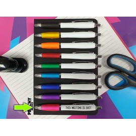 Rude Pens For Adults | Funny Boss Gifts Leaving Presents For Colleagues | Silly Ballpoint Pen Novelty Funky Stationery Quirky Gift Office Desk Accessories (Pink_PAP4)