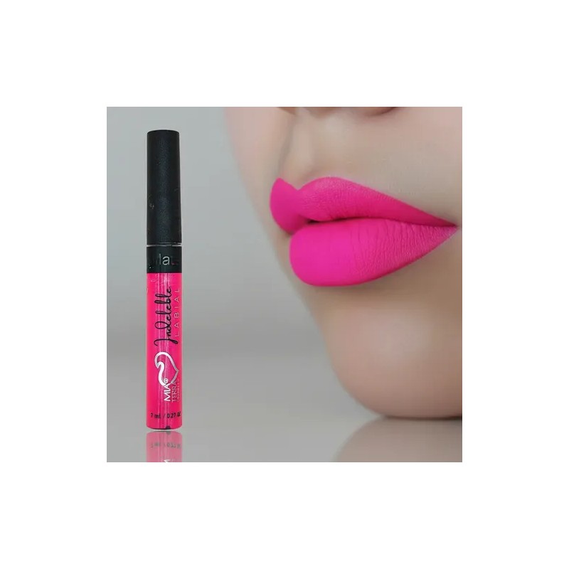 Labial Indeleble Mate Color Rosa Neón