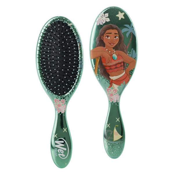 Wet Brush Original Detangler Princess Full Heart Brush - Vaiana Teal by Unisex - 1 Piece Hair Brush