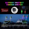 Autmens 2PCS-1FT Whip Lights with Remote Control,Spiral RGB Led Whip