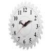 CIGERA 12 Inch Metal Wall Clock with Circular Saw Blade