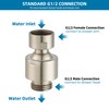 Hibbent All Metal Shower Head Swivel Ball Joint Adapter, Conector