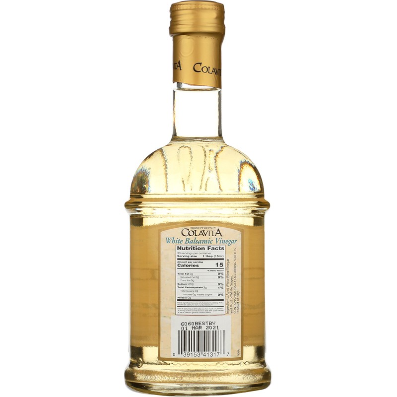 Colavita White Balsamic Vinegar, 17 Ounce