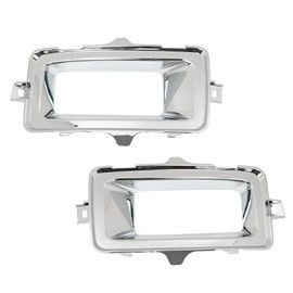 G-PLUS Fog Light Trim Set Compatible with Chevy Silverado 1500 High Country, LT, LTZ, WT 2014-2015/ Silverado 1500 LS, SSV 2015 Left&Right Chrome Silver 22944879, 22944880