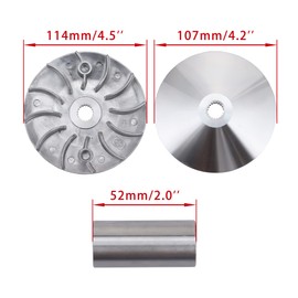 WOOSTAR Complete Variator Roller Assembly Replacement for 4 Stroke GY6 125cc 150cc Scooter Go Kart 152QMI 157QMJ Engine