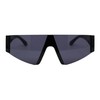 80's Fashion Sunglasses Flat Top Open Frame Funky Geometric Shades