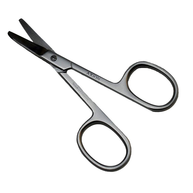 AXiON German Stainless Steel Baby Scissors / Nose Hair Cutting