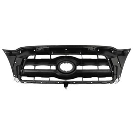 waltyotur Front Grille Chrome Frame Black Insert TO1200268 Replacement for 2005-2008 Tacoma