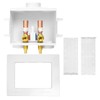 EFIELD Double Drain Washing Machine (Laundry) Outlet Box,1/2-inch Crimp Pex