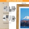 Picture Frame Hanger Bracket 12 Pieces Furniture Connectors Interlocking Flush-Mounted