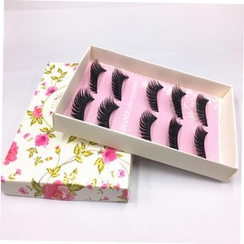 Ipetboom 3sets Long Thick False Eyelashes Natural Look Cluster Lash Easy Wear Removal for Lady Girls 5pairs*3