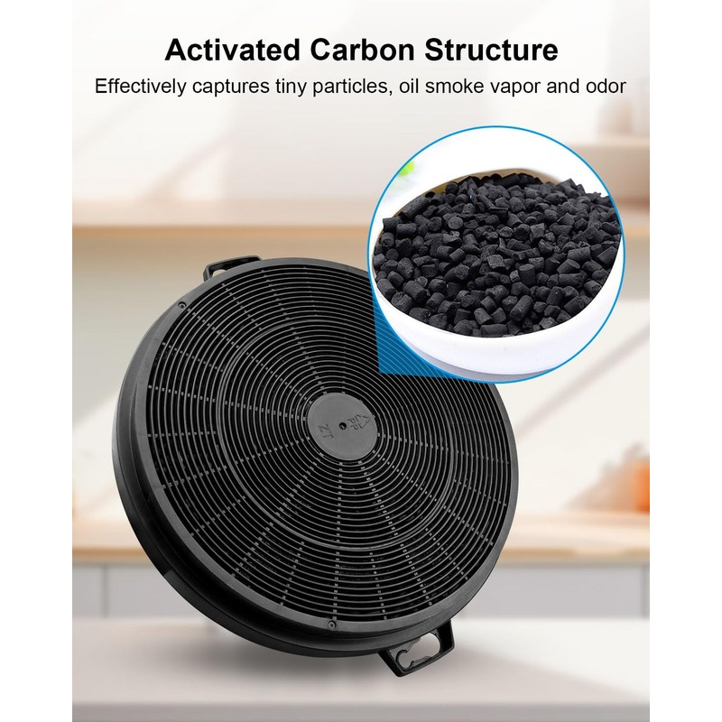 Range Hood Charcoal Filter Fit for MCBON IE71 IE71-BLACK TE77