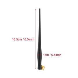 Nib Pen Holder Calligraphy Oblique Dip Pen Nib Holder with Multi-fit Brass Flange No Velvet Pouch and No Nib, 6.5"*0.4'', Plastic, Black