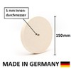 Polishing Wheel for Felt Sanding Block (95% Wool) with Hole,