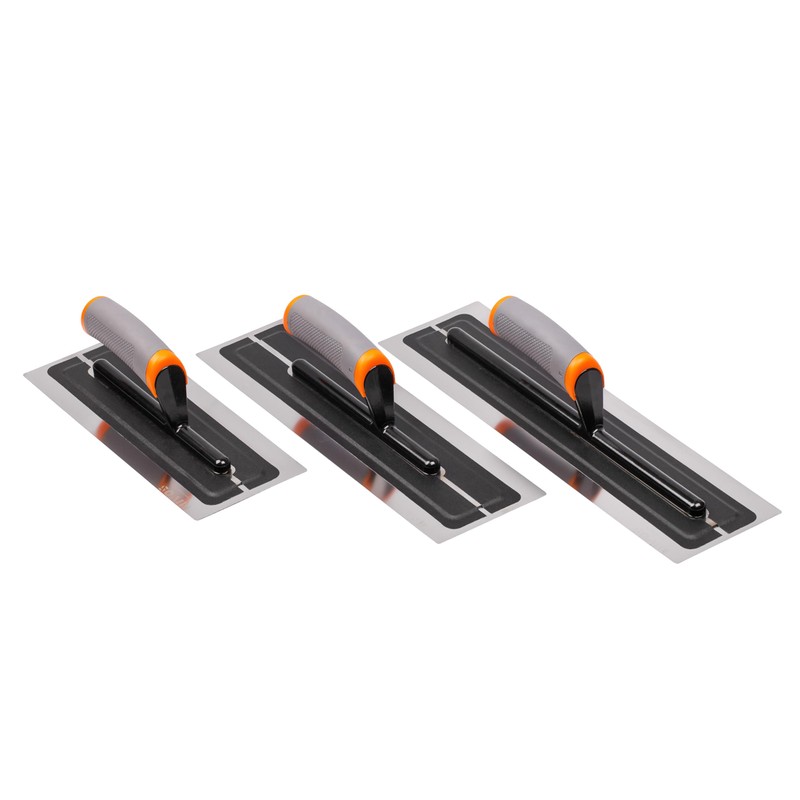 MIVOS Premium smoothing trowel made of high-quality stainless steel, 360