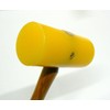 PLASTIC MALLET 1-1/2 x 3-1/2 YELLOW NON MARRING 6oz LEATHER