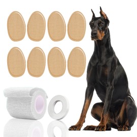 ZZBUY 4 Sets Dog Ear Stand Sticker Up Support Tool, Doberman Ear Posting Kit, Medium to Large Dog Ear Support Tool (8 Patches+1 Bandage+1 Adhesive Tape