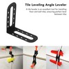 FTVOGUE 25 Pieces, Professional Tile Helper Tool Positioning Angle Leveler