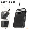 2X AM FM Pocket Radio, Transistor Radio with Loudspeaker, Headphone