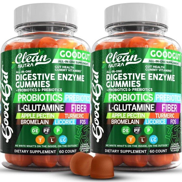 Digestive Enzymes Gummies with Probiotics Prebiotics For Digestive Health +