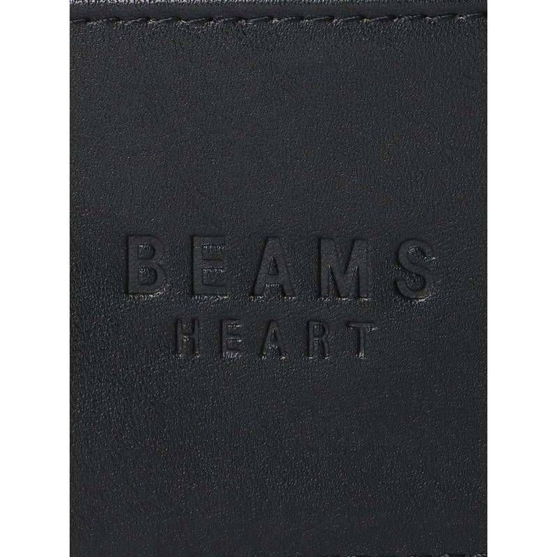 BEAMS HEART/Wallet/Pouch, Polyester, Heathered Material, Bifold Wallet, Men's, Black