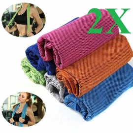 speedway 2pcs  ice Cooling Towel for Sports/Workout - Random color