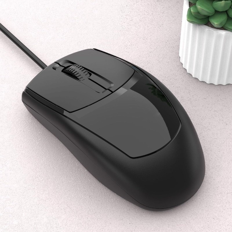 Wired USB Mouse, 1200 DPI Mouse Ergonomic, Optical Mouse Silent