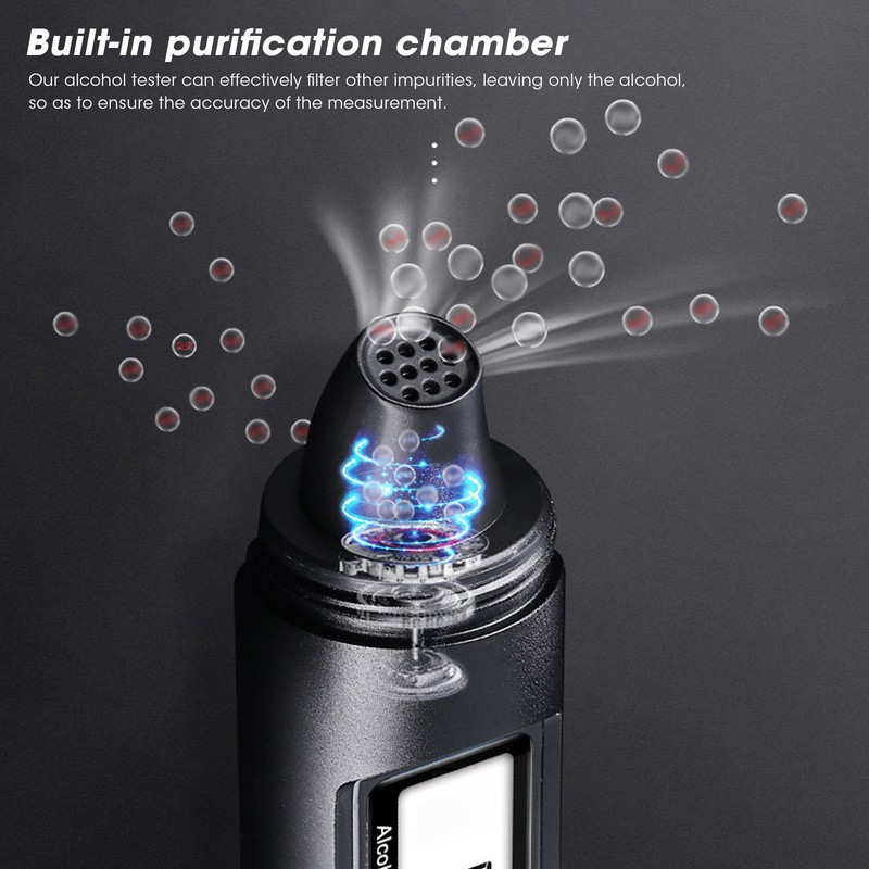 Alcohol Tester High Sensitivity Digital Breathalyzer Liquid Crystal Display USB