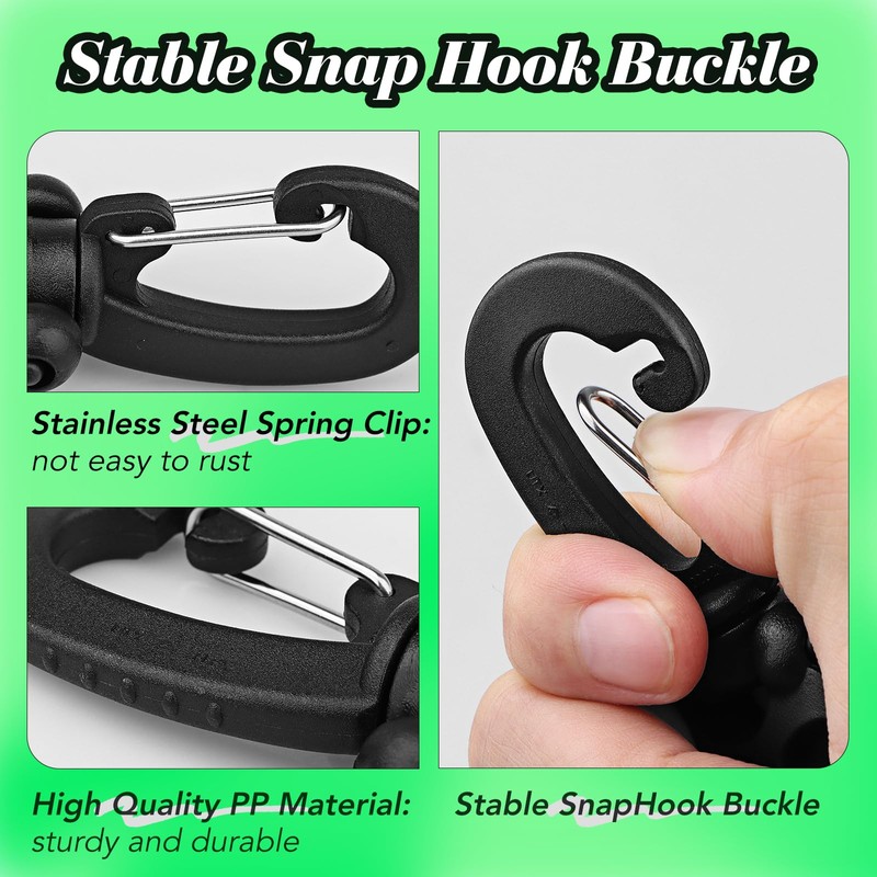 Dawitrly 3 Pieces Diving Hose Holder Clip Diving Double BCD