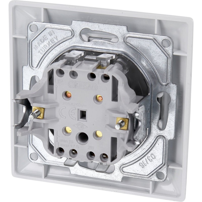 Flush-Mounted Blind Switch All-in-One Series G1 Pure White