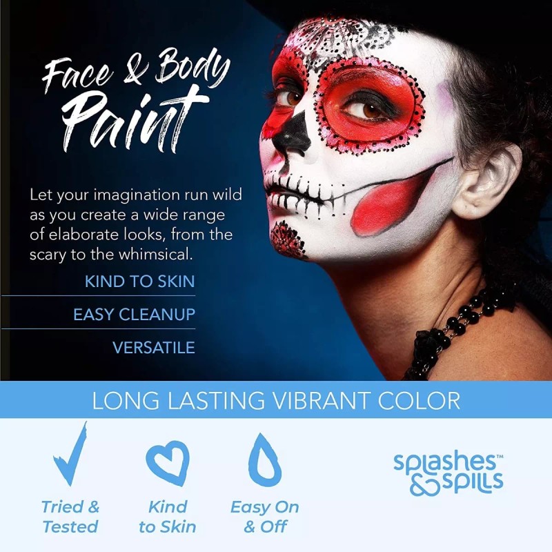 Splashes & Spills Pintura Para La Cara Y El Cuerpo