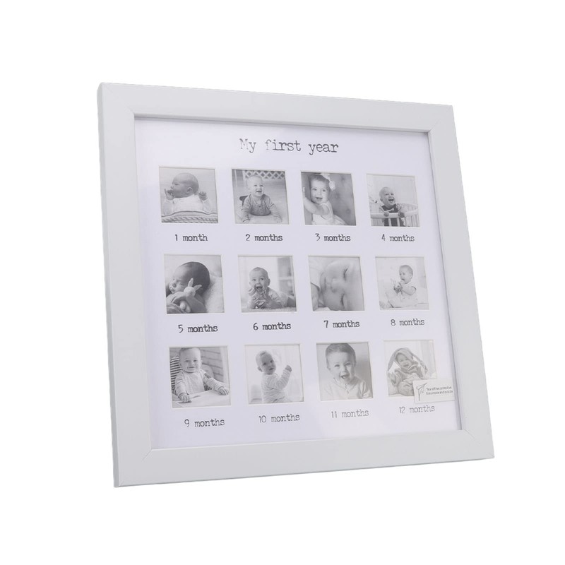 Photo Frame, Baby Growth Record Frame for 12 Months Growth
