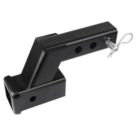 4" Drop/Rise Trailer Hitch Receiver Adapter Extension, Trailer Hitch Riser Extender, 2-inch Receiver Hitch Riser with Pin and Clip