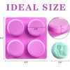 Hedume 3 Pack Sun & Moon Silicone Soap Molds, 4