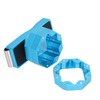 Aluminum Cue Chalk Holder Clip Octagon Universal 3 Layers Billiard