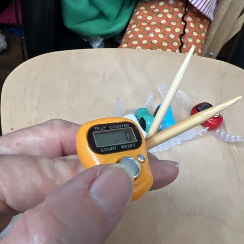 Digital Stitch Row Counter Ring Push For A Row/Stitch Has