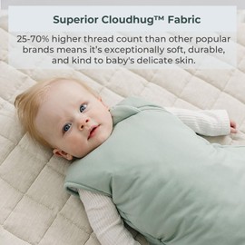 Everyday Bambu Sleep Sack 2.5 Tog 18-36 Months Rayon made from Bamboo Baby Sleeping Bag, Wearable Blanket, Large (Misty Teal)