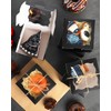 Gcardist Black Bakery Boxes with Window, Pack of 30, 10