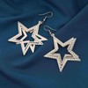 Erimberate Bohemian Star Dangle Earrings Gold Hollow Star Drop Earrings