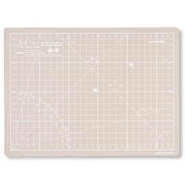 Elan Cutting Mat A4 Black and Taupe, 5-Layer Cutting Mat, Self-Healing, Craft Mat, Cut Resistant, Craft Mat, Desk Mat and Cutting Mat 30 x 22 Cutting Mat A4 for Sewing