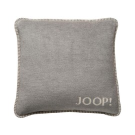 Joop 754646 Cushion Cover Plain Double-Sided Silver Natural Cotton/Polyacrylic Dimensions: 50 cm x 50 cm