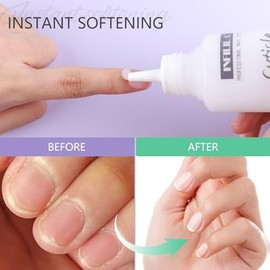 NXJ INFILILA Cuticle Softener, 100ml Instant Cuticle Remover Liquid, Cuticle Cream for Hand, Foot & Nail Care, Salon Quality Nail Cuticle Remover Professional Nail Cuticle Remover Gel Gifts for Women
