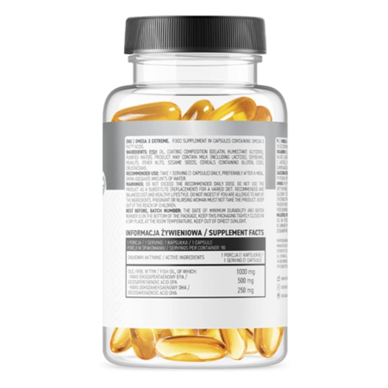 OstroVit Omega 3 Extreme | 1000 mg High Dose |